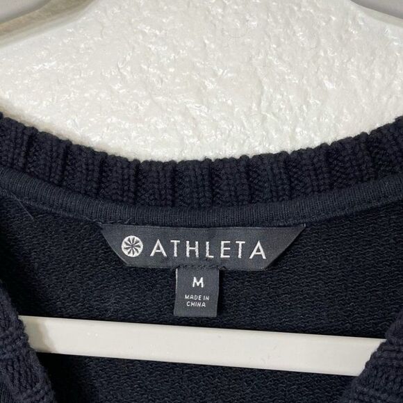 Athleta Black Sweater Baybridge Asymmetrical - Picture 3 of 13